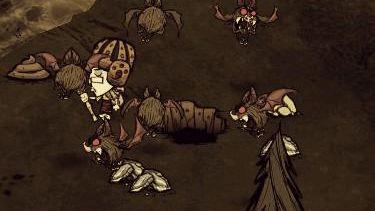 《饥荒手机版》中复杂地形与资源分布示意