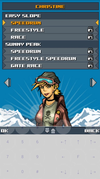 J2ME模拟器主界面展示，显示游戏列表与虚拟按键布局