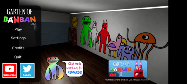 班班幼儿园1游戏内场景，展示卡通风格教室与隐藏的恐怖元素