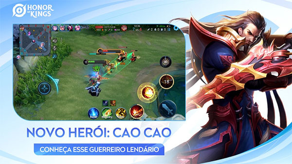 王者荣耀巴西服游戏主界面与英雄选择展示