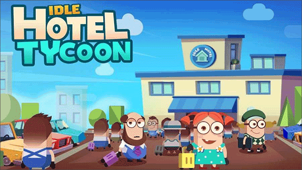 《酒店大亨》游戏界面展示，玩家正在规划酒店布局