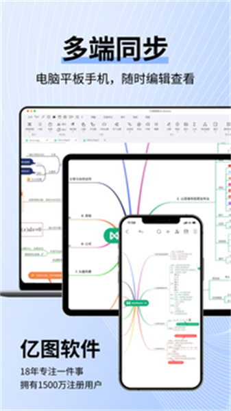 MindMaster思维导图软件界面展示，展示了清晰美观的导图布局