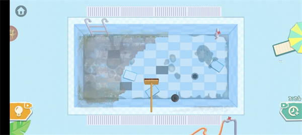 超级解压馆中整理收纳关卡的游戏界面