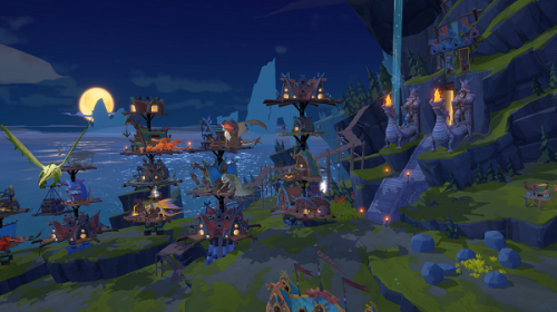 《驯龙高手旅程》中的博克岛城建规划界面