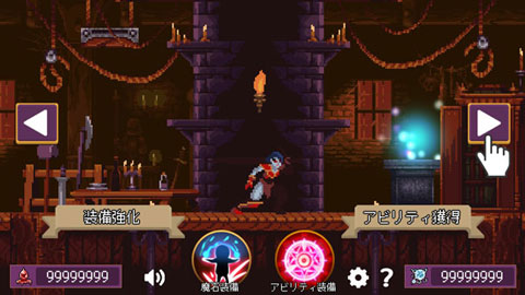 暗黑骑士游戏战斗场景截图，展示像素风格角色与怪物对战