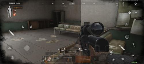 暗区突围游戏内角色在建筑中通过声纹判断楼上敌人位置