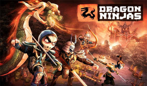 《龙之忍者》游戏战斗画面展示，忍者正在使用苦无与敌人交锋