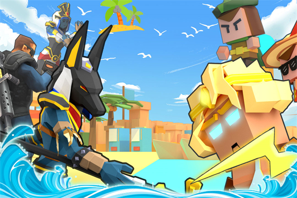 弓箭手大作战游戏截图，展示卡通风格角色在竞技场中使用弓箭和激光技能对战