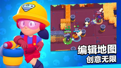 《荒野乱斗国际服官方正版》3v3团队激战画面展示