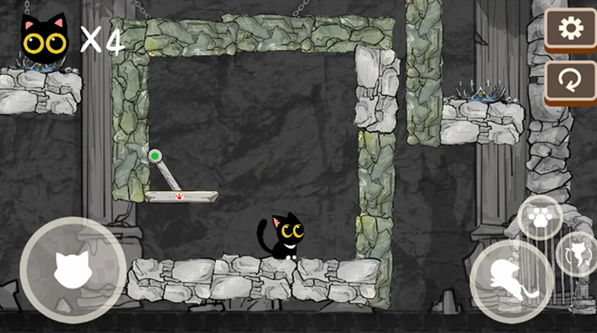 回生九命游戏左上角九命猫头标识特写，展示生命数量