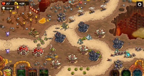 王国保卫战4矮人篇关卡实战画面